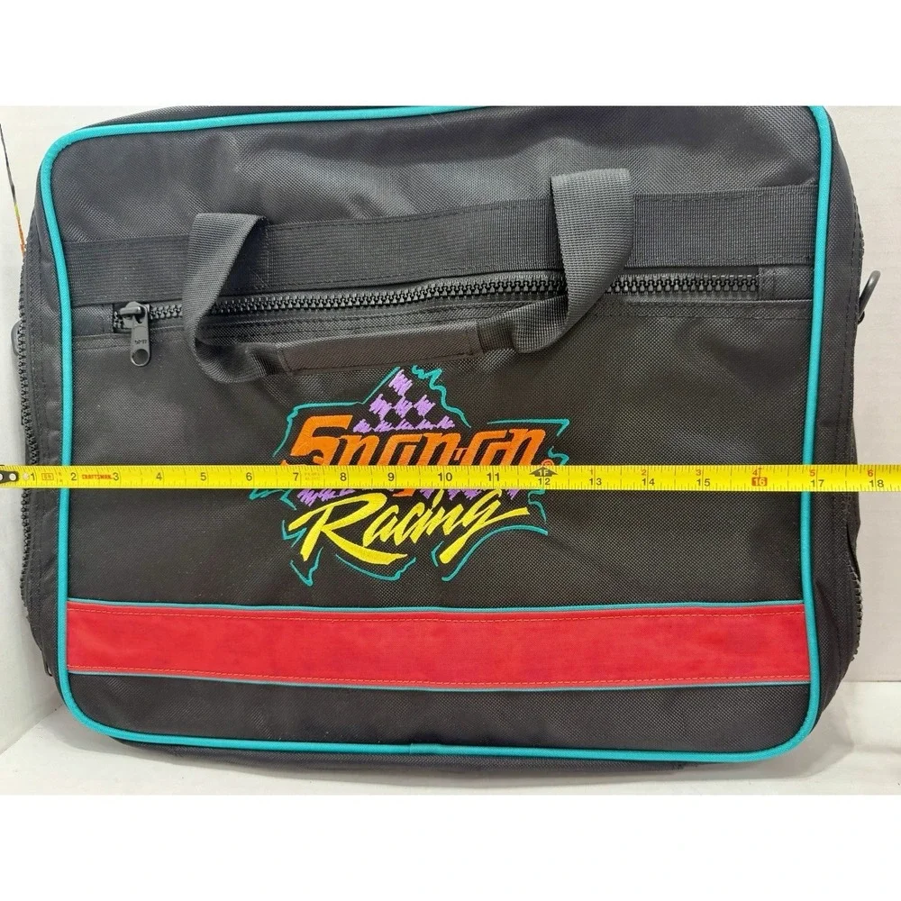 Vintage Snap-On Racing Duffle Bag Retro Neon Travel Gym Gear Tool Promo Rare USA